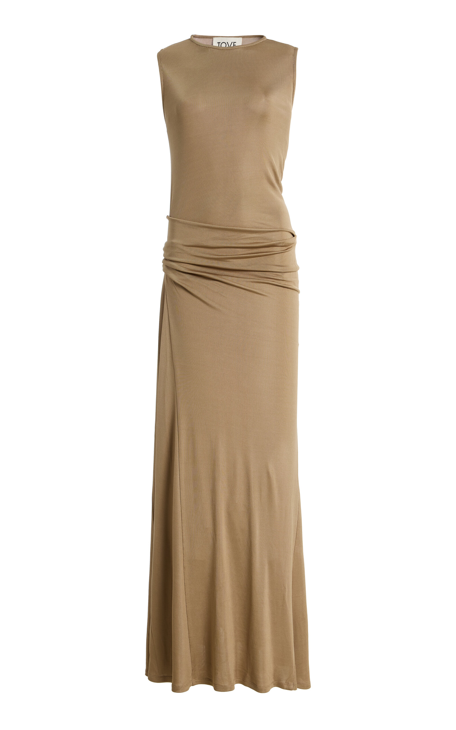 Lelani Draped Knit Maxi Dress