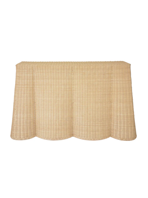 Egan Natural Rattan Console Table