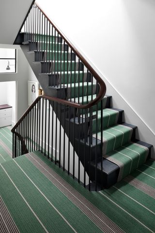 striped stair runner ideas