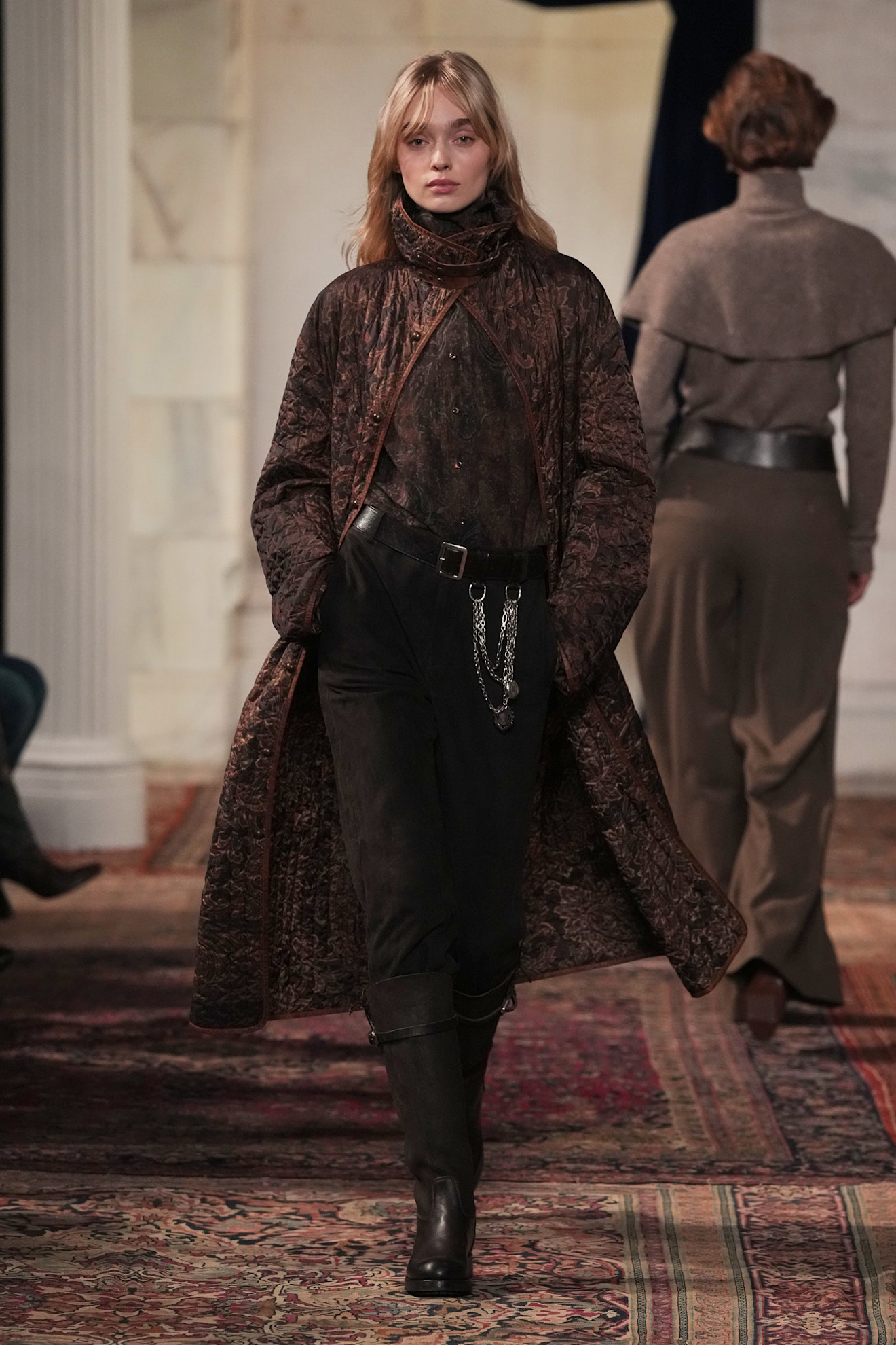 models walk the Ralph Lauren Fall 2026 runway