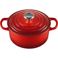 Le Creuset Signature Enamelled Cast Iron Round Casserole Dish with Lid: was £195, now £117 at Amazon