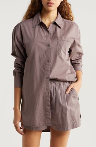 Oversize Shirting Short Pajamas