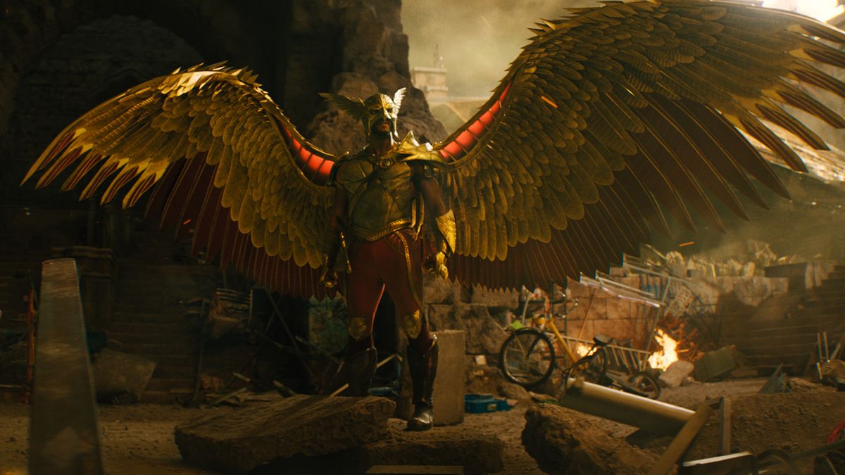 Aldis Hodge as Hawkman in Black Adam