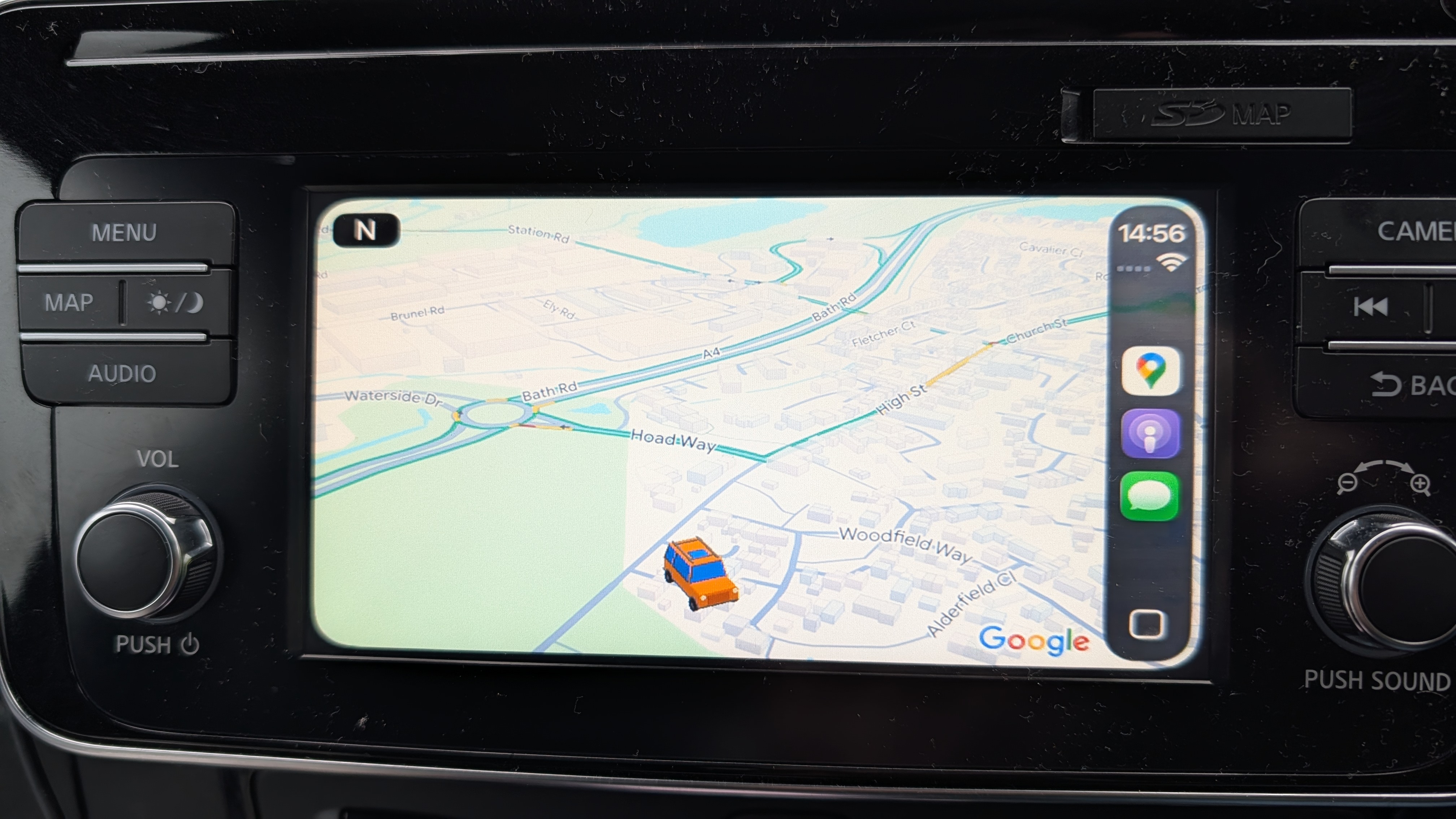 google maps on apple carplay