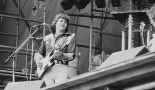 Steve Miller performs at Knebworth on July 5, 1975