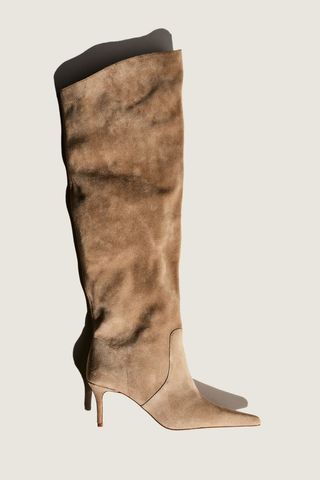 Knee-High Suede Boots