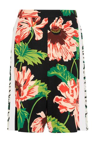 STELLA MCCARTNEY Zandra floral-print stretch-crepe shorts