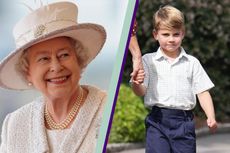 The Queen and Prince Louis
