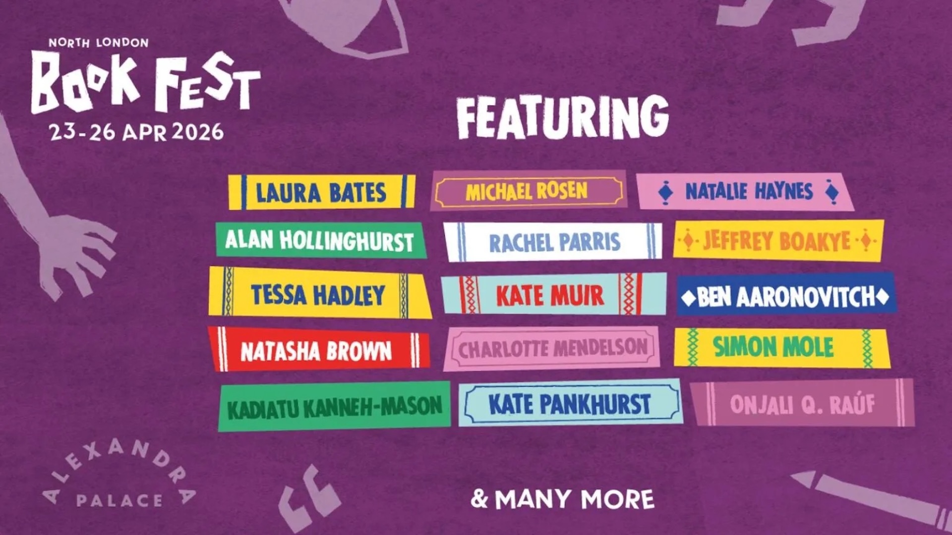 Alexandra Palace North London book festival 