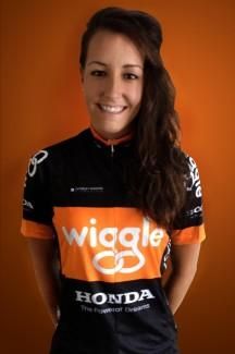 Dani King in the Wiggle Honda Pro Cycling kit