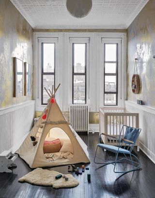 nursery with play tent