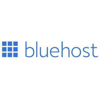 The logo of Bluehost, one of the best website hosting for freelancers on a purple background