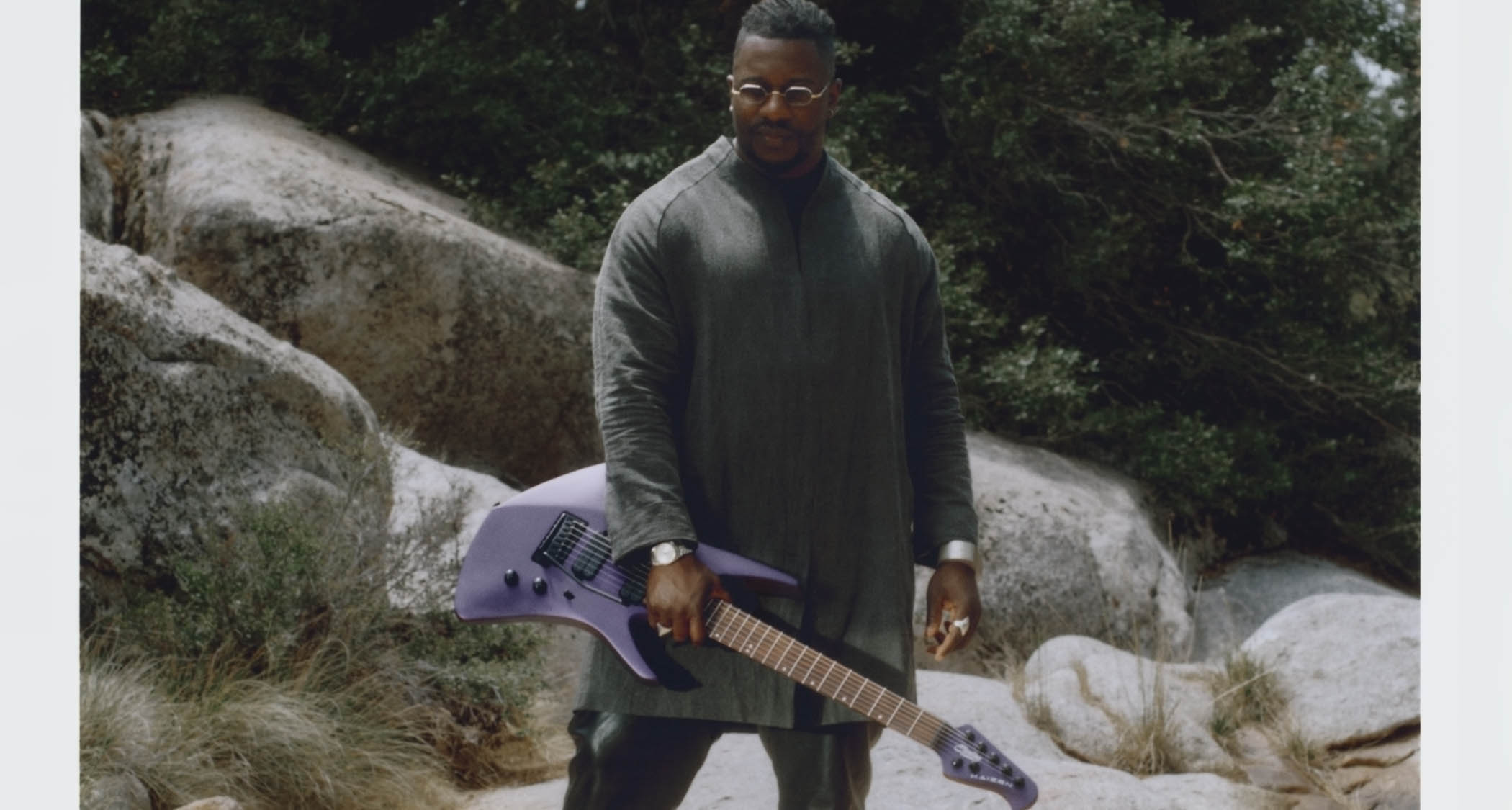 The Sterling By Music Man Kaizen is a more affordable version of the Animals As Leaders guitarist Tosin Abasi&#039;s signature model, and is offered here in Firemist Purple Satin and Stealth Black.
