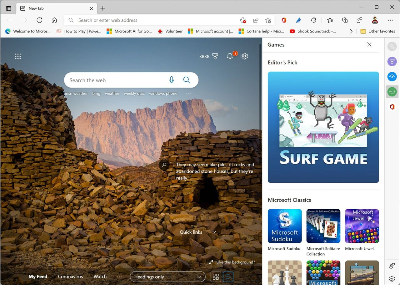 Edge Quick Actions Sidebar