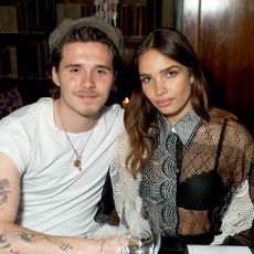 Brooklyn Beckham and Hana Cross at the Man About Town magazine launch in 2019