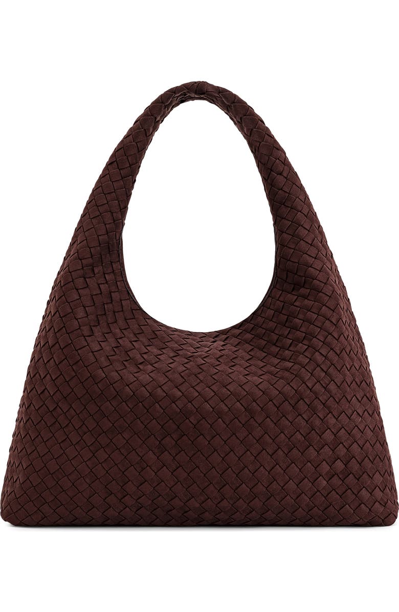Laura Woven Faux Suede Shoulder Bag