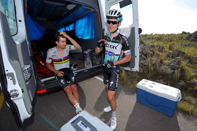 Etixx-QuickStep's two Michals, Kwiatkowski and Golas.