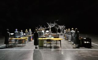The retrospective of statement desk designs is coupled with a choreographed performance focusing on young design students and their creative responses to the installation