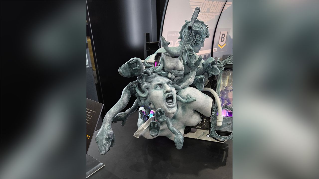 Custom gaming PCs on the showfloor at PAX Australia.