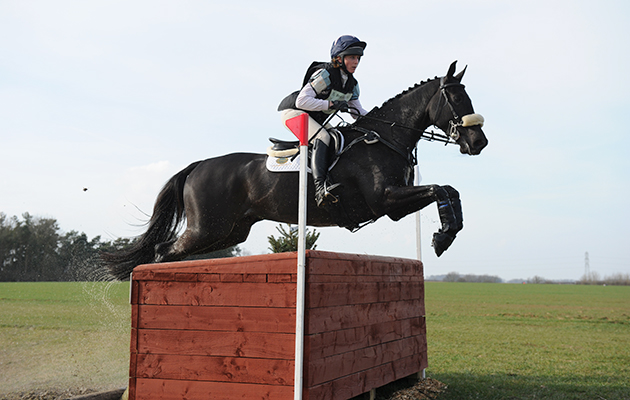 Lydia Hannon riding MY ROYAL TOUCH during the Oasby (1) Horse Trials at Foxdale in Oasby near Grantham in Lincolnshire, UK; on 13th March 2015