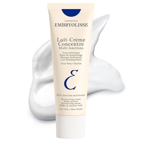 Embryolisse Lait-Cr&amp;egrave;me Concentr&amp;eacute; Face Moisturizer and Makeup Primer, French Face Cream With Shea Butter &amp;amp; Aloe Vera, 2.54 Fl Oz