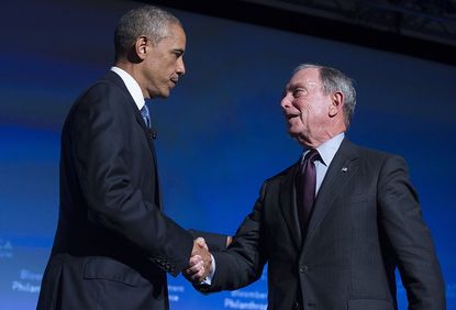 Barack Obama and Michael Bloomberg. 