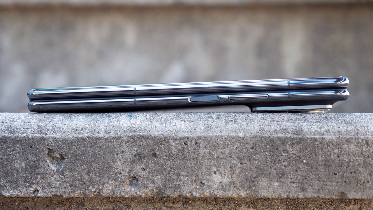The right side of the TECNO Phantom V Fold 2 when folded closed