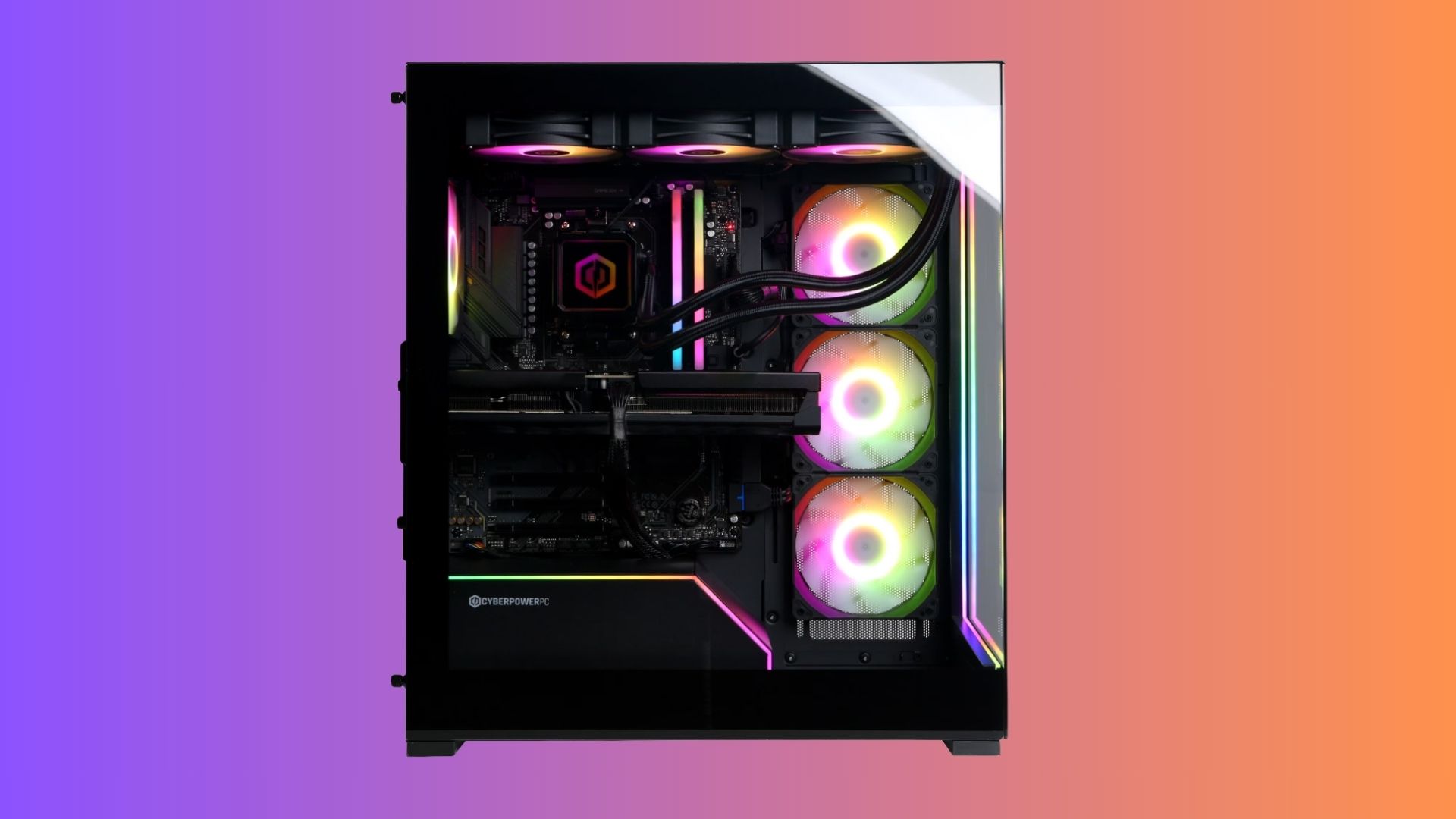 CyberPowerPC Gamer Supreme desktop PC on a gradient background