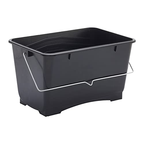 Prodec 10 Litre (2 Gallon) Medium Plastic Paint Scuttle Bucket 100% Recycled Plastic With Metal Carry Handle for All Types of Paint and Paste, Suitable for Up to 9" Rollers