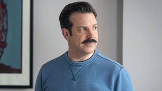 Jason Sudeikis as Ted Lasso, in Ted Lasso
