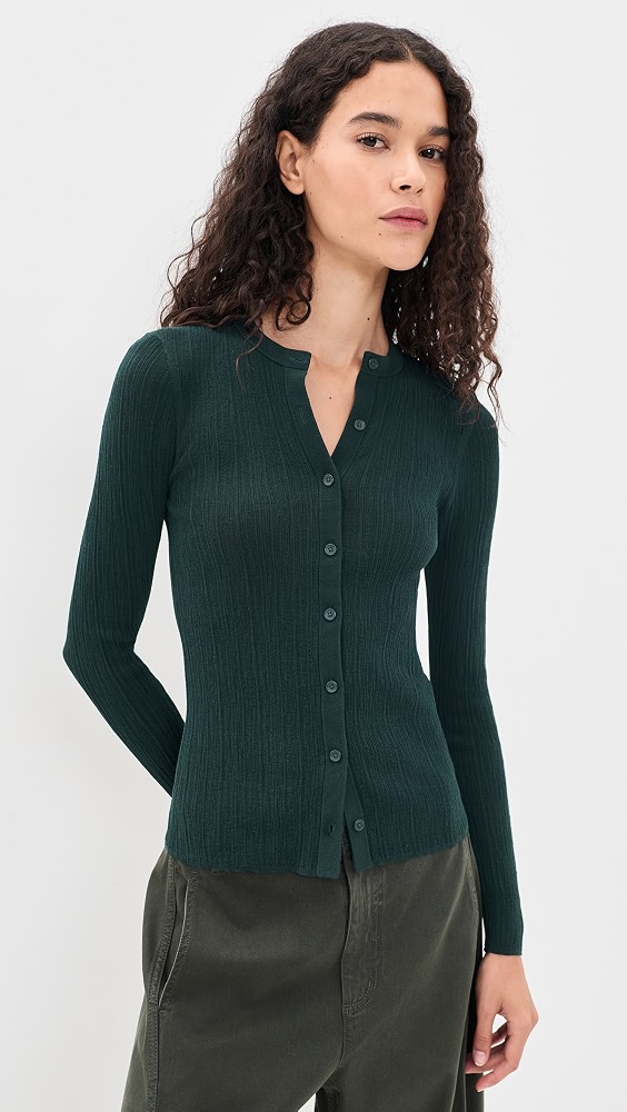 Fisher Cardigan - Dark Forest