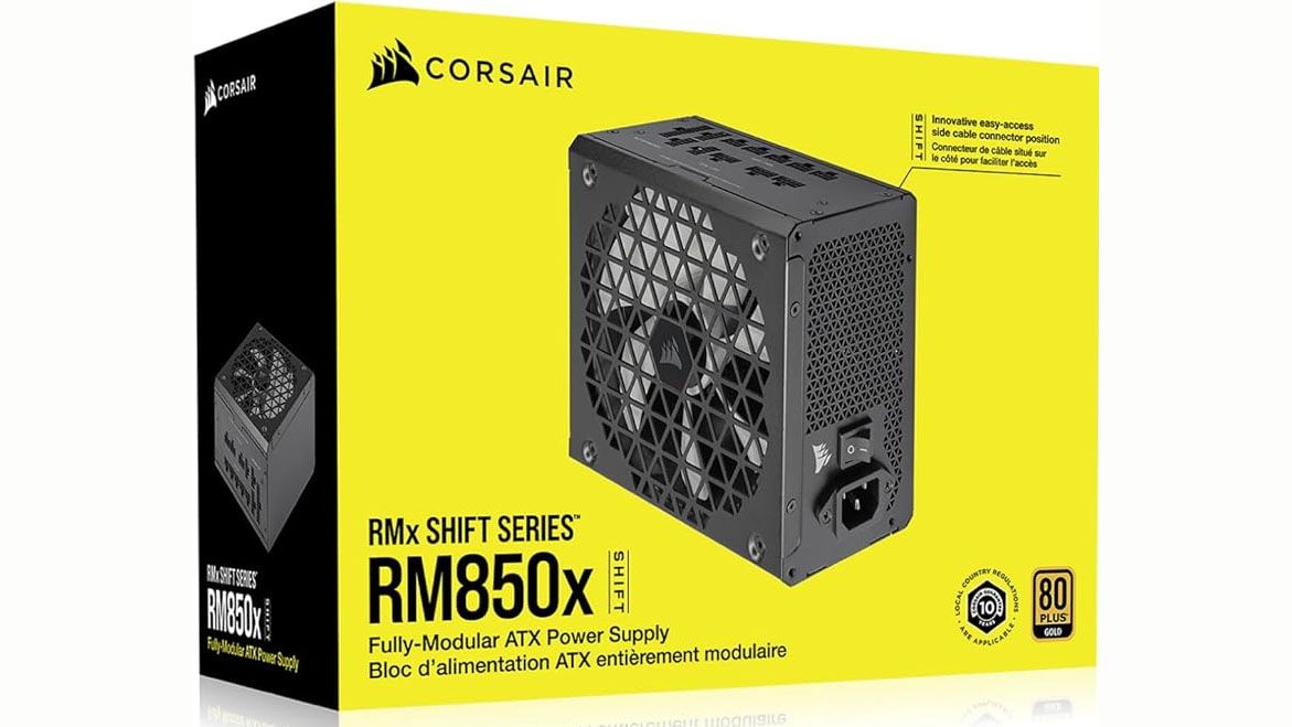 Corsair's RM750x Shift PSU with side-mounted power cables is down to ...