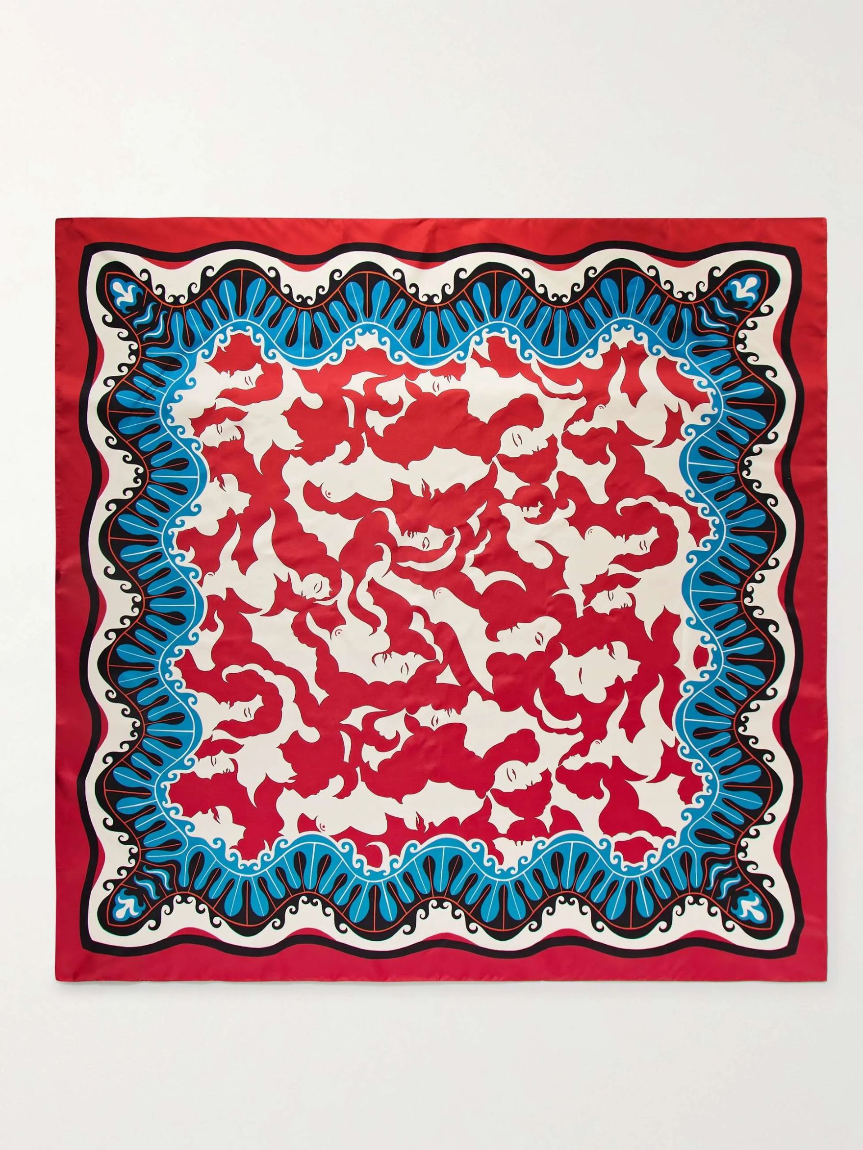 + Mother Printed Silk-Twill Scarf