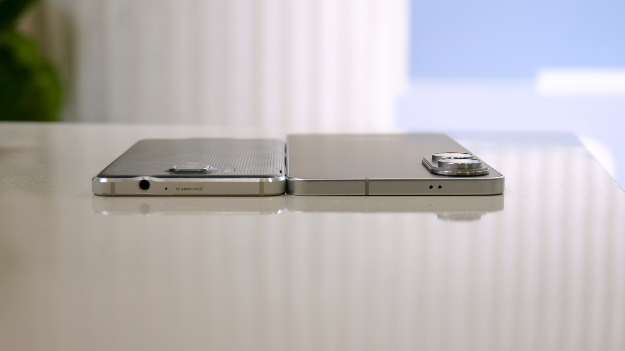 Galaxy S25 Edge vs. Galaxy Alpha.
