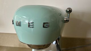 The Smeg ECF02 on a kitchen counter