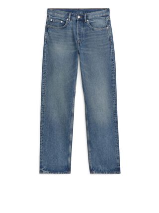 Ocean Loose Straight Jeans - Vintage Blue - Arket Gb
