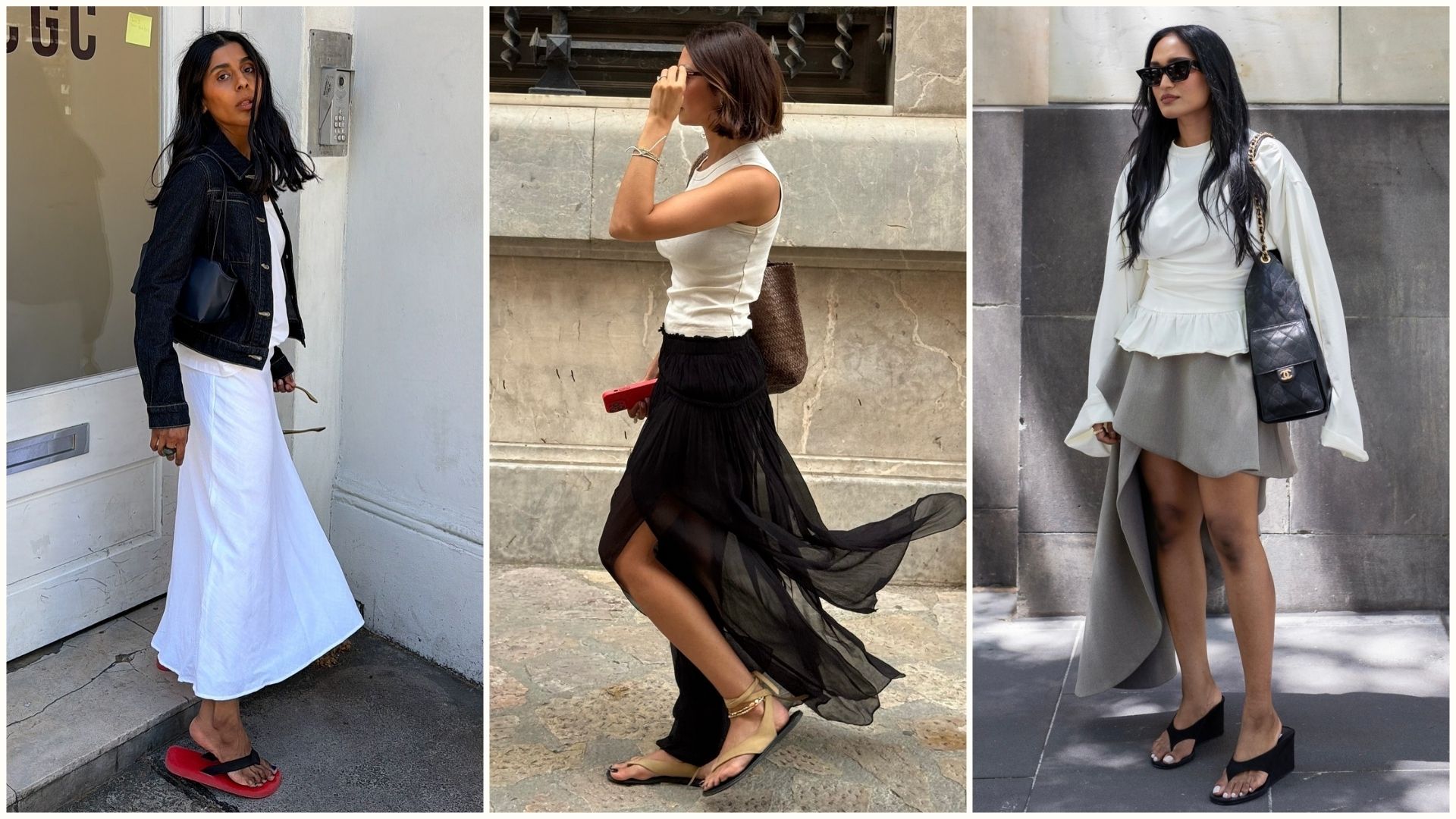 Influencers wear summer shoes