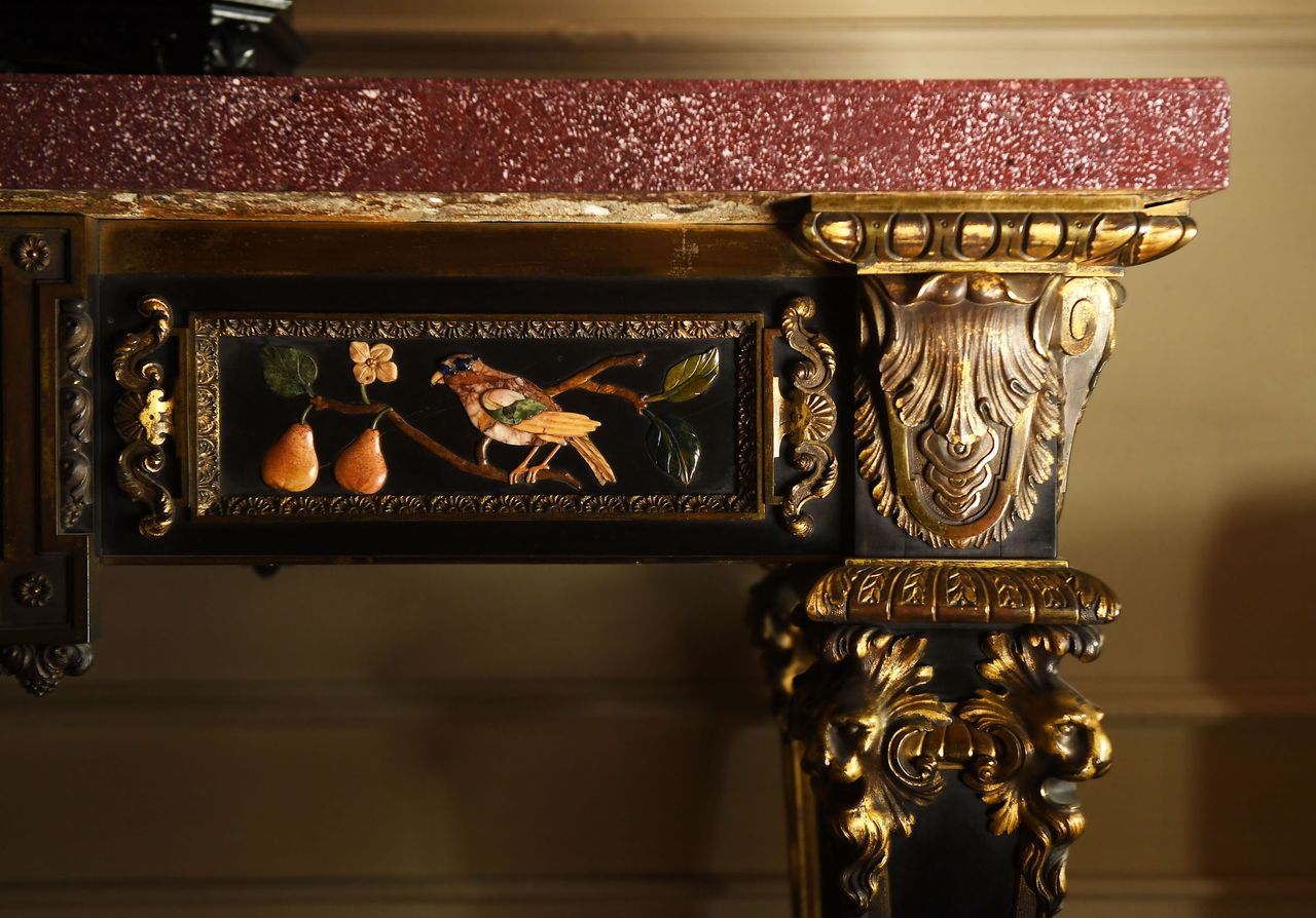 Highclere's pietra dura table