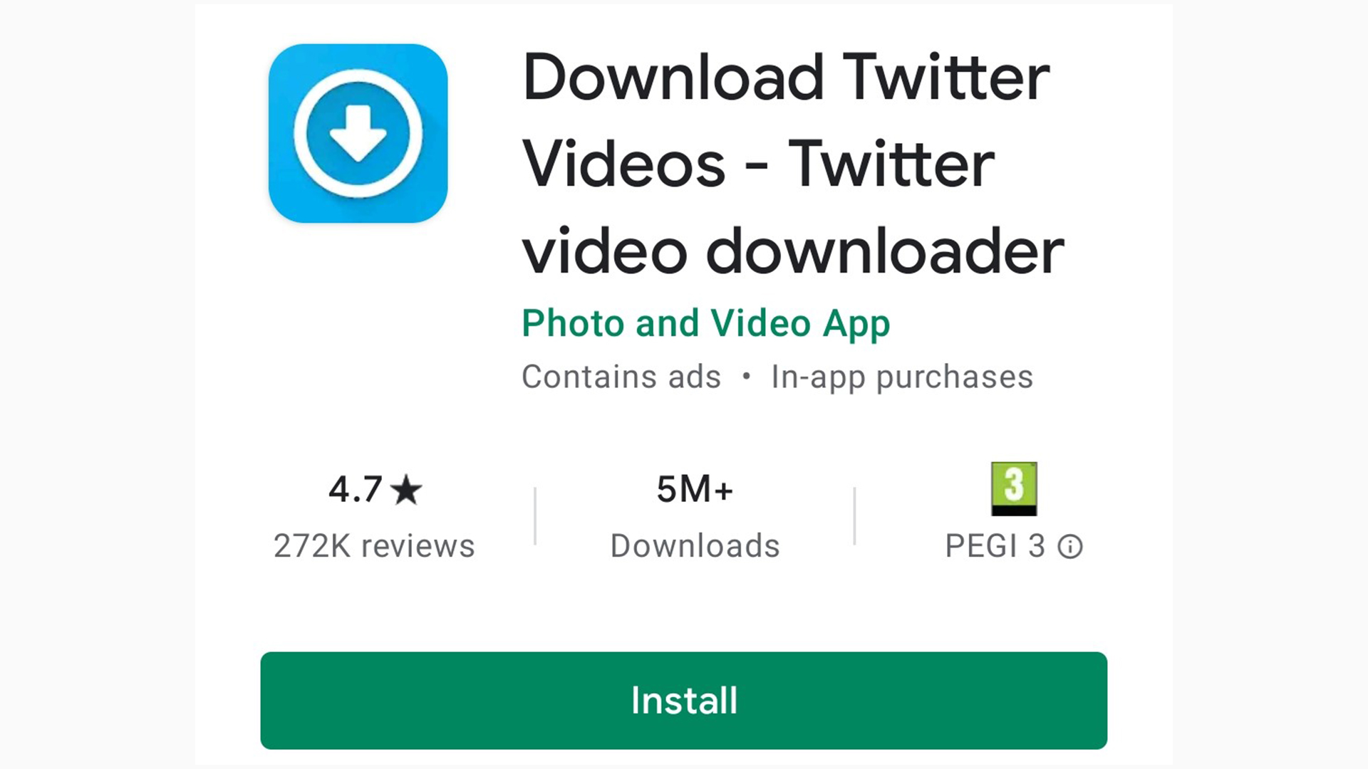 how to download videos from Twitter — Download Twitter Videos app