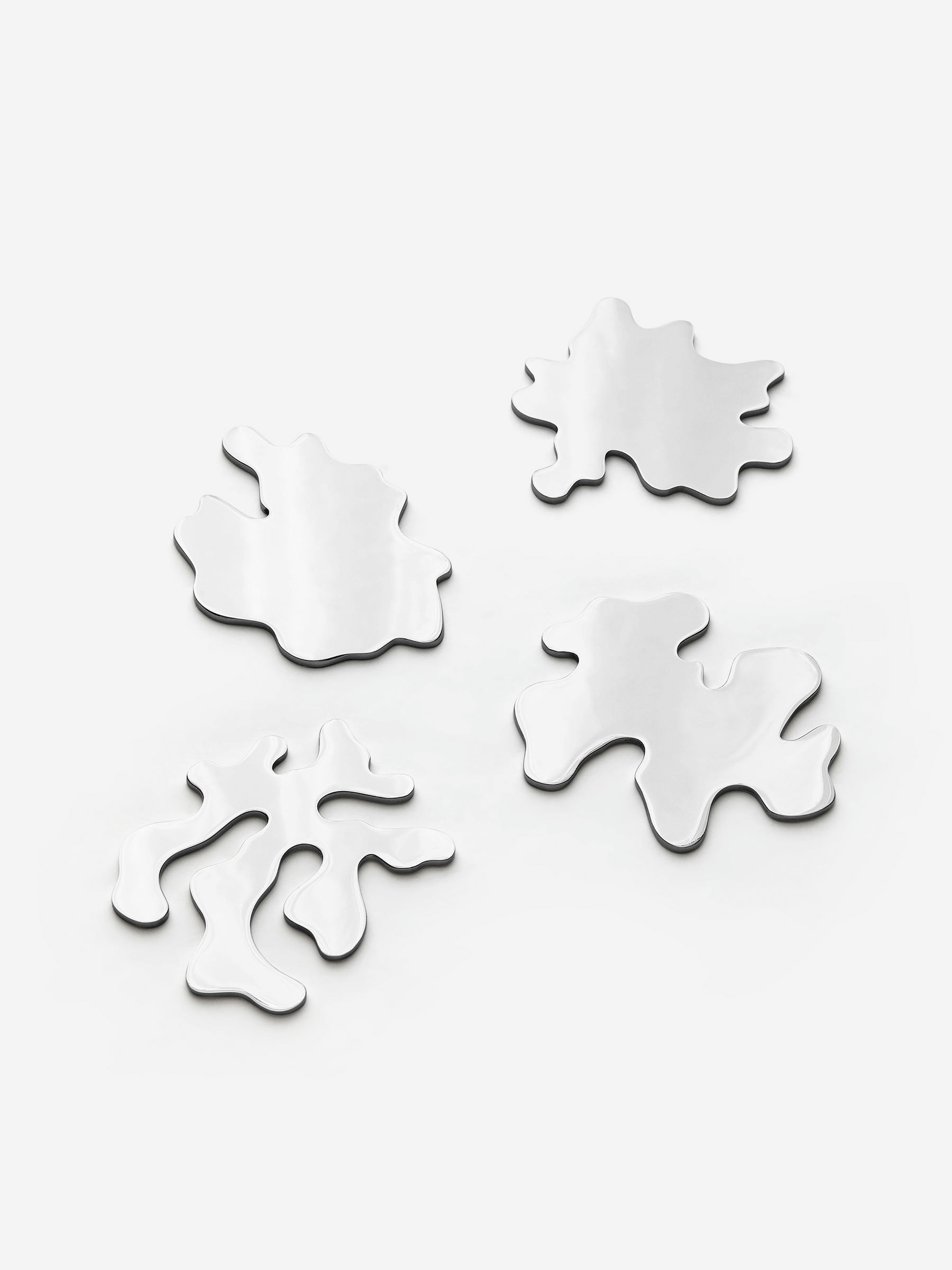 Stainless Steel Coasters Set of 4 – Silver – Arket Gb