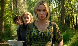 A Quiet Place Part II Emily Blunt leads her children through the forest