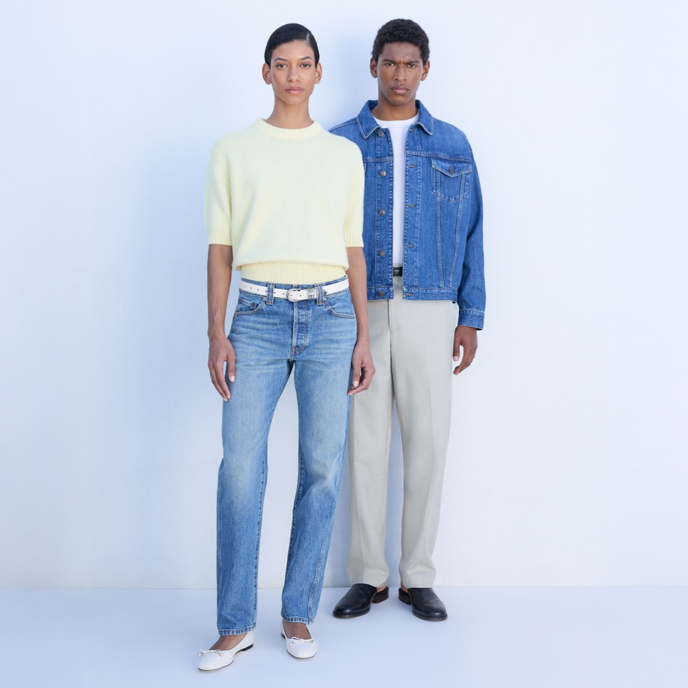 man and woman in farfetch clothing