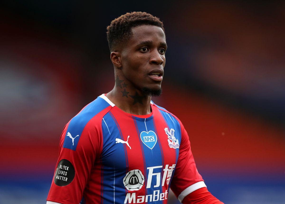 Wilfried Zaha posted images showing he had been the victim of online racial abuse.