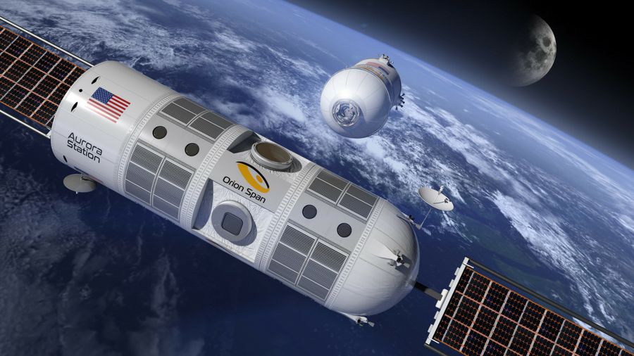 Artist&#039;s concept of Aurora Station