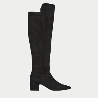 M&S Collection Suede Block Heel Over the Knee Boots cut out 