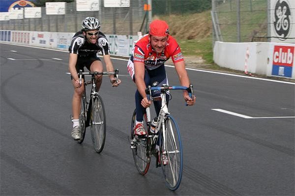 Pulling faces at the finish