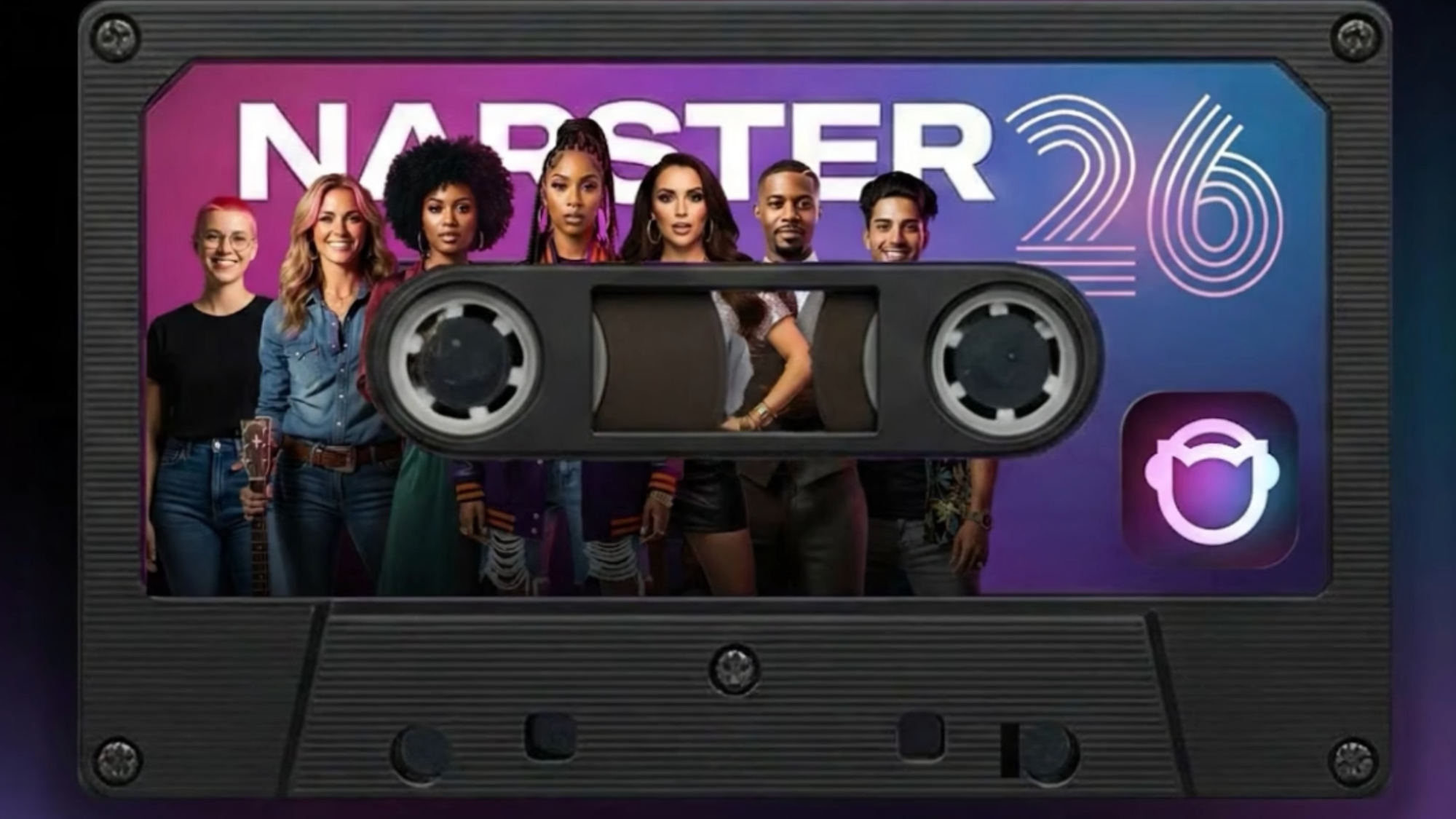 Napster 26 mock-up cassette tape