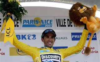 Finally in yellow: Alberto Contador