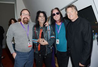 Alice Cooper, Todd Rundgren and Gregg Giuffria during the Kerry Simon 'Simon Says Fight MSA' benefit concert in Las Vegas, 2014