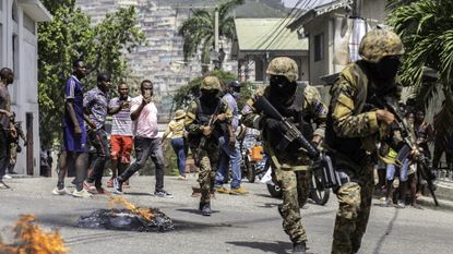 Protests in Port-au-Prince following the assassination of President Jovenel Moise